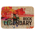 3" x 2" Burlap Rectangle Sublimatable Patch with Adhesive