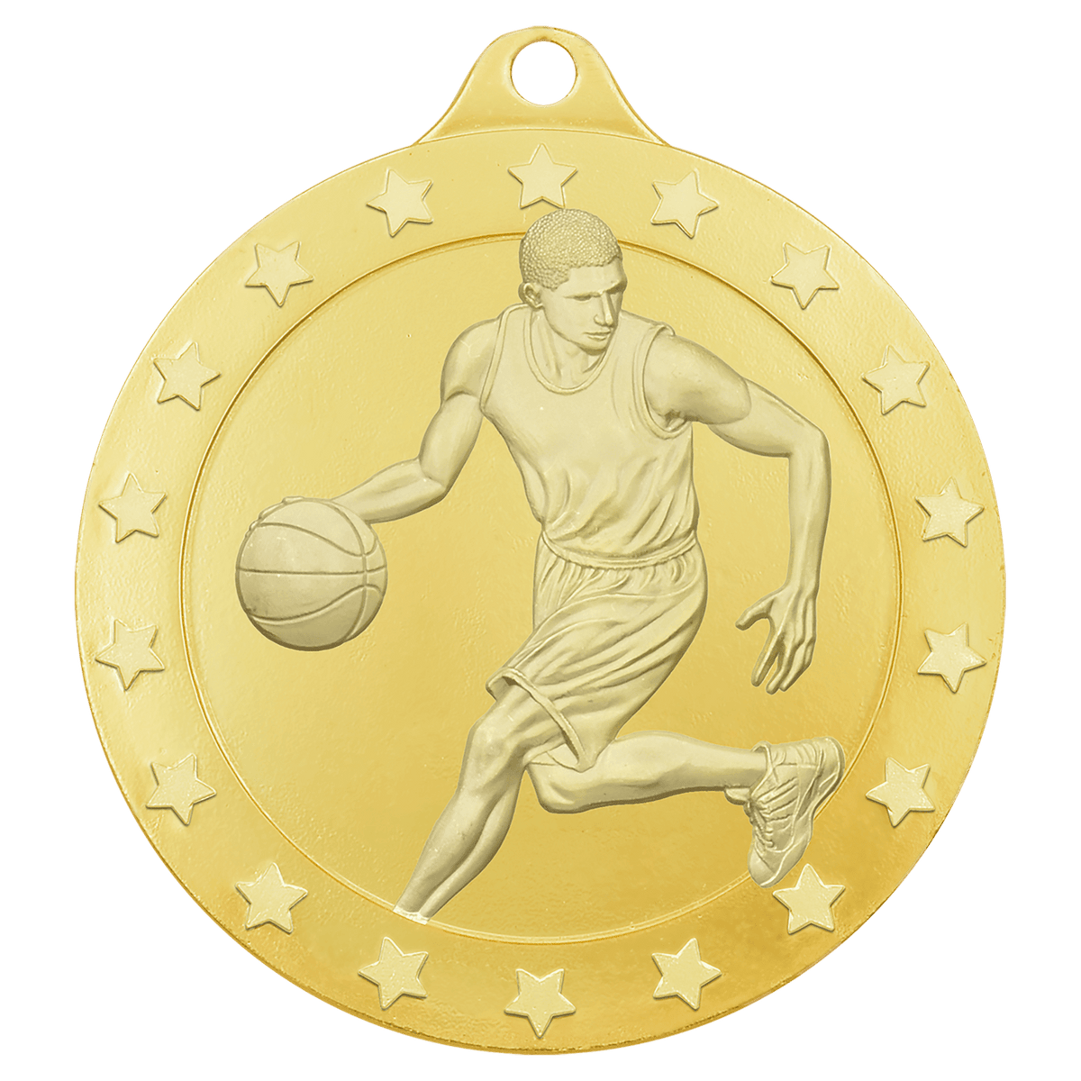 2" Radiance Male Basketball Medal - Gold