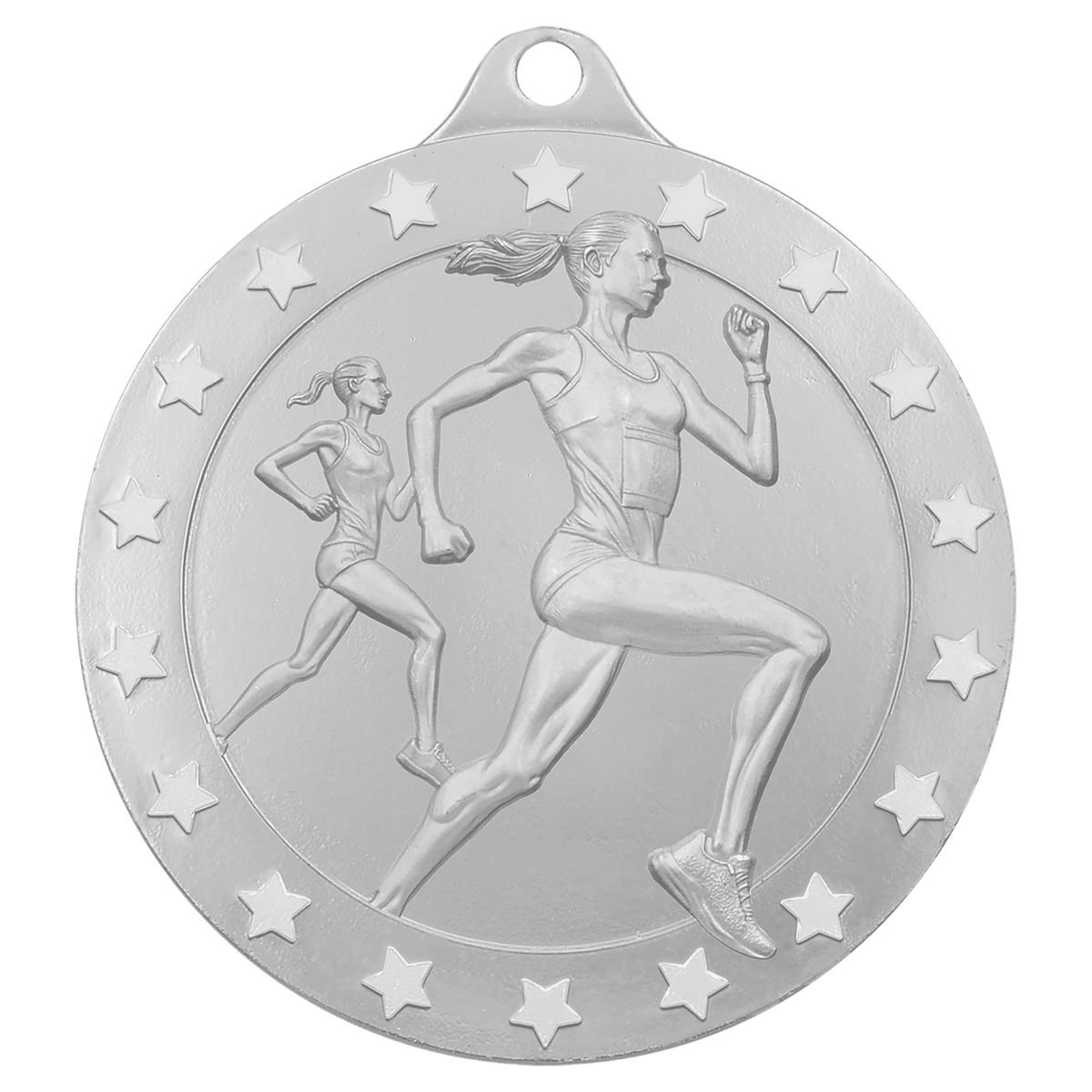 2" Radiance Female Cross Country Medal - Silver