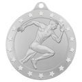 2" Radiance Male Track Medal - Silver