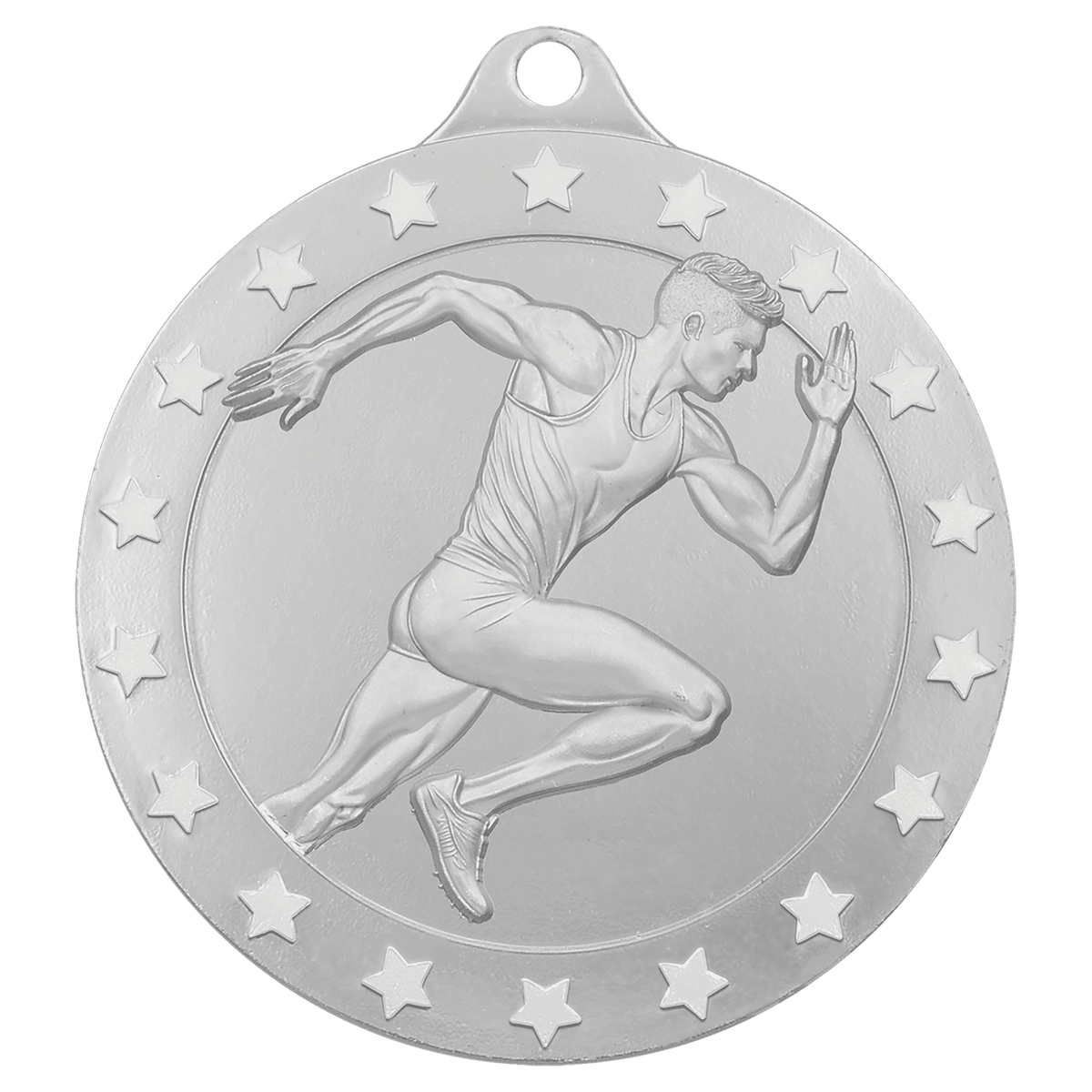 2" Radiance Male Track Medal - Silver