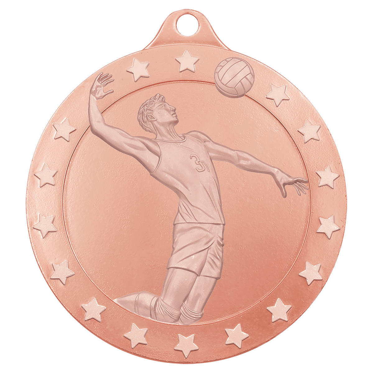 2" Radiance Male Volleyball Medal - Bronze