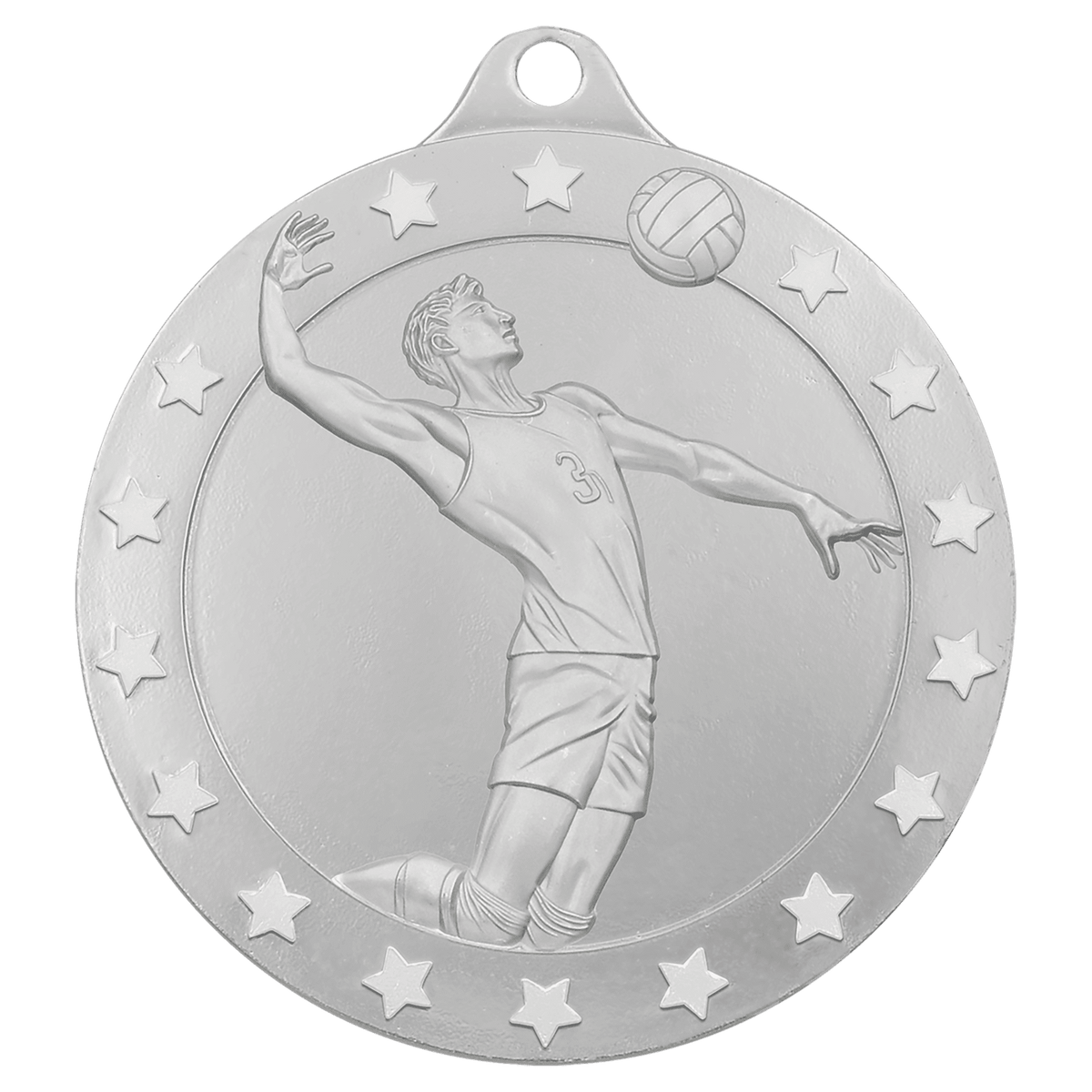 2" Radiance Male Volleyball Medal - Silver