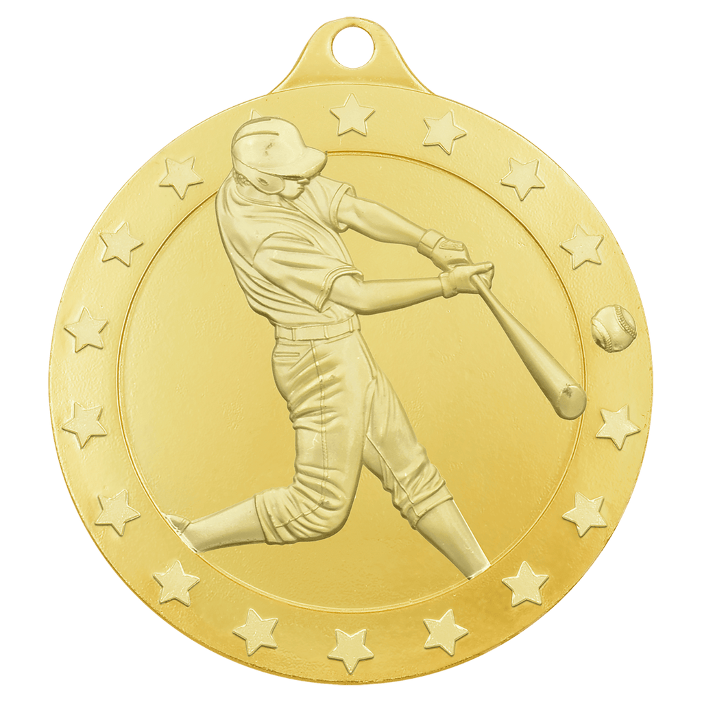 2 3/4" Radiance Baseball Medal - Gold