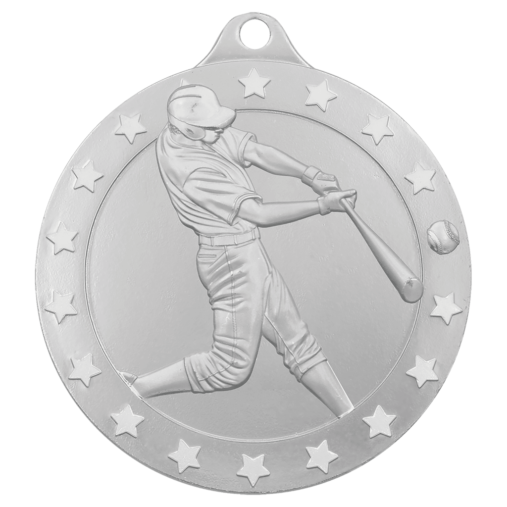 2 3/4" Radiance Baseball Medal - Silver