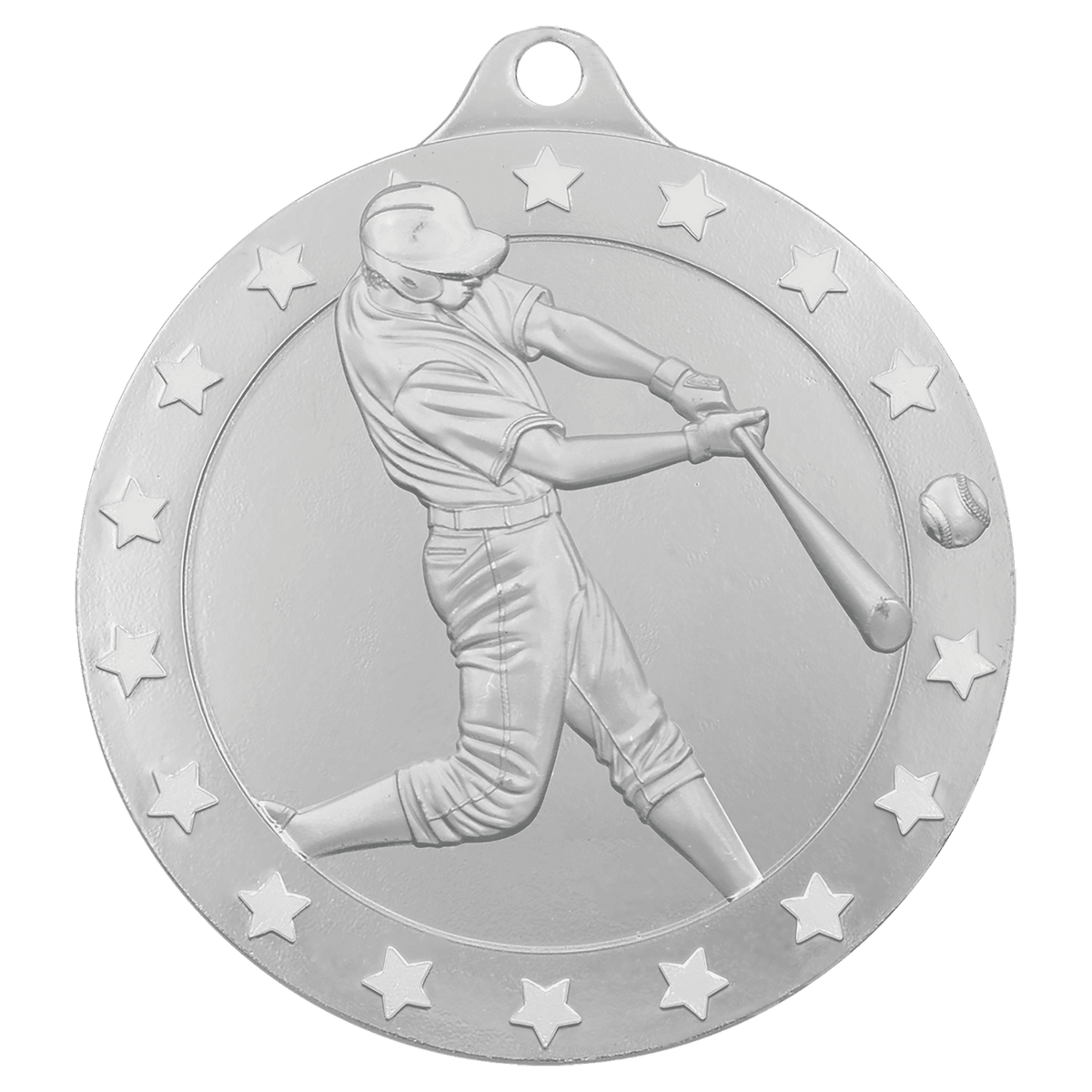 2 3/4" Radiance Baseball Medal - Silver
