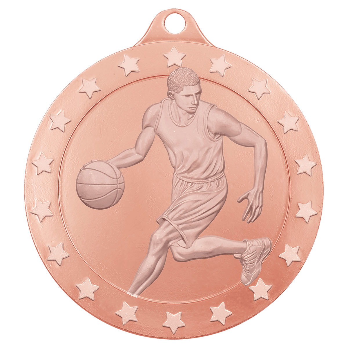 2 3/4" Radiance Male Basketball Medal - Bronze