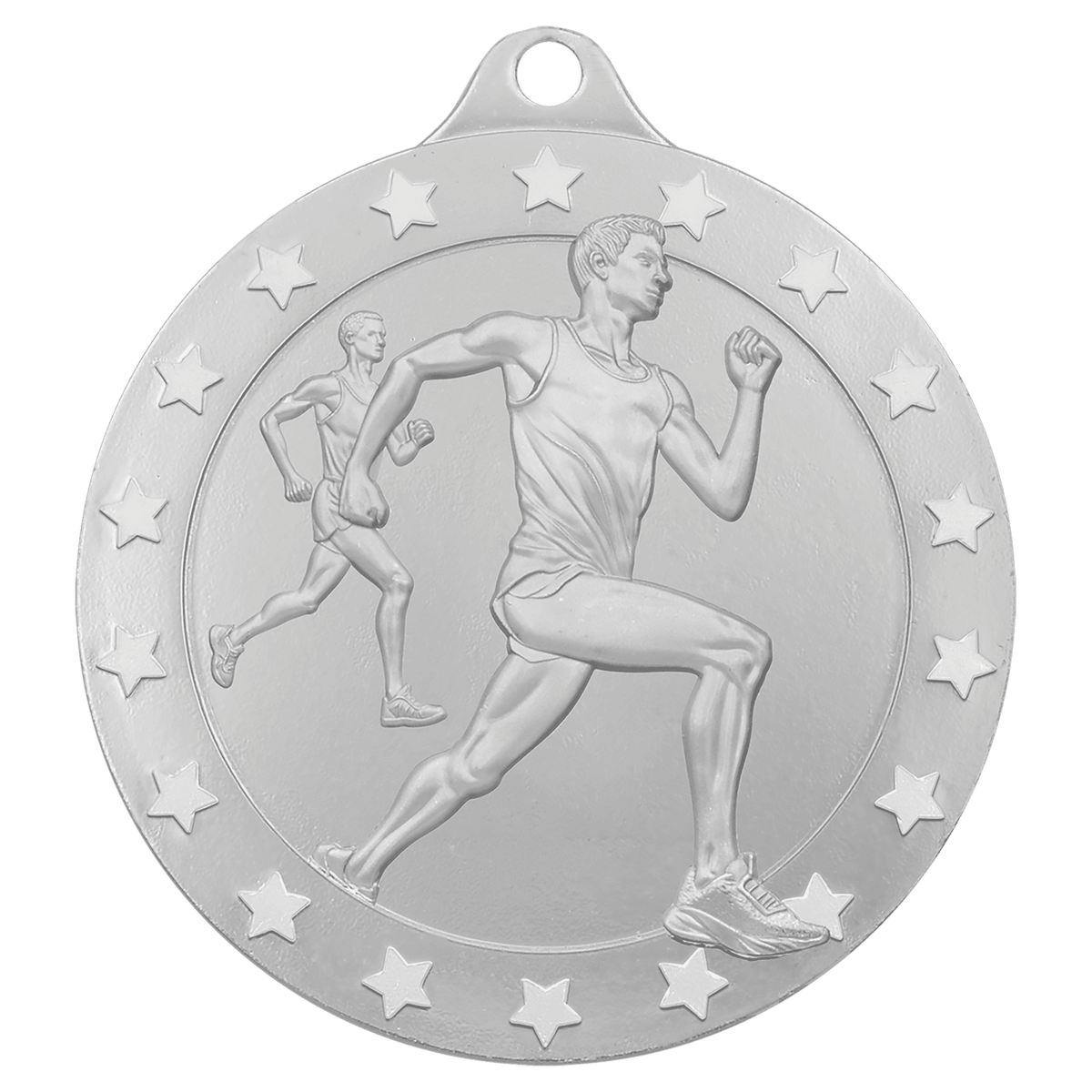 2 3/4" Radiance Male Cross Country Medal - Silver