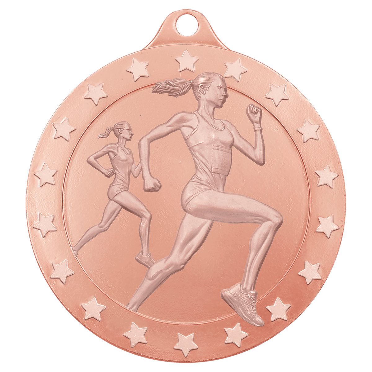 2 3/4" Radiance Female Cross Country Medal - Bronze