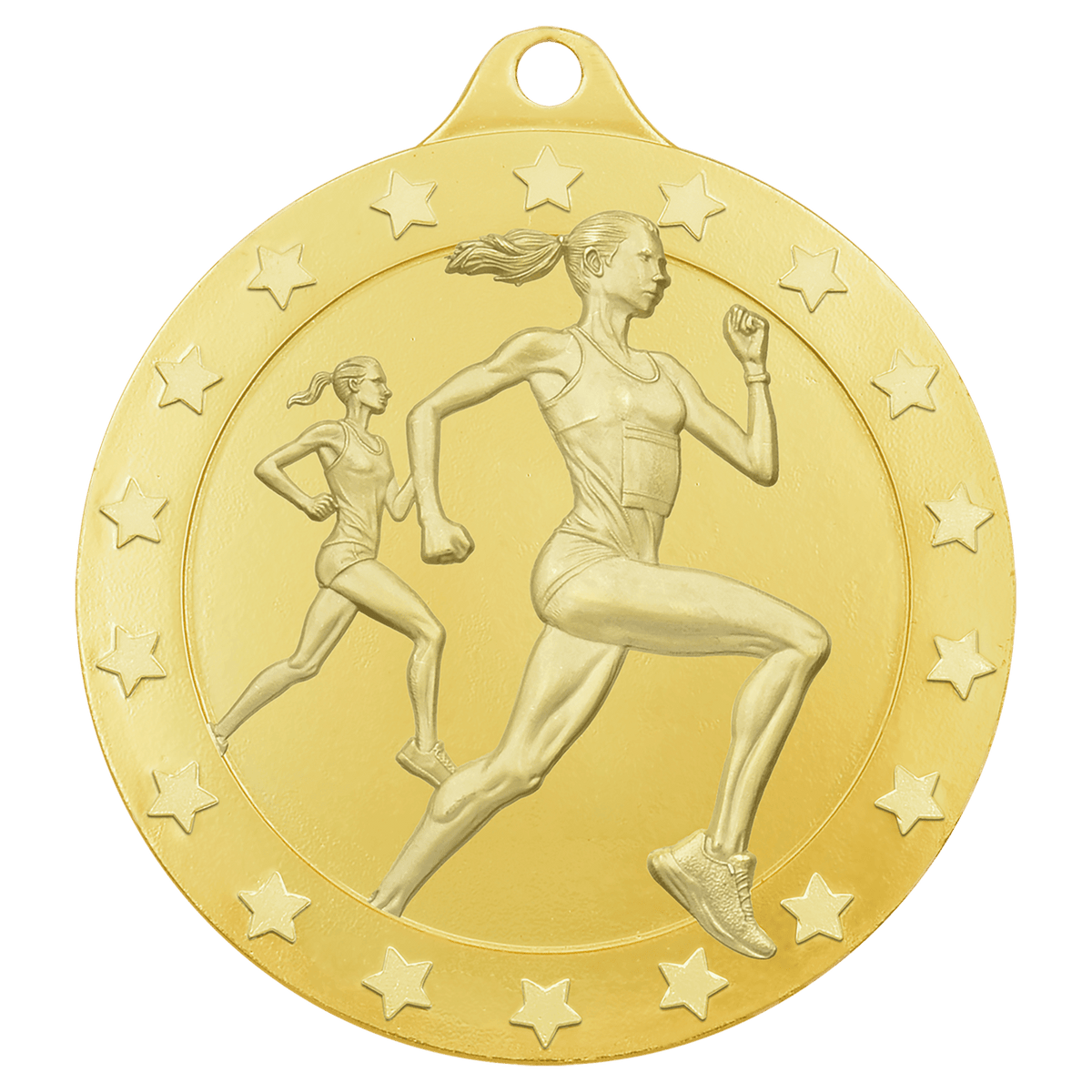 2 3/4" Radiance Female Cross Country Medal - Gold