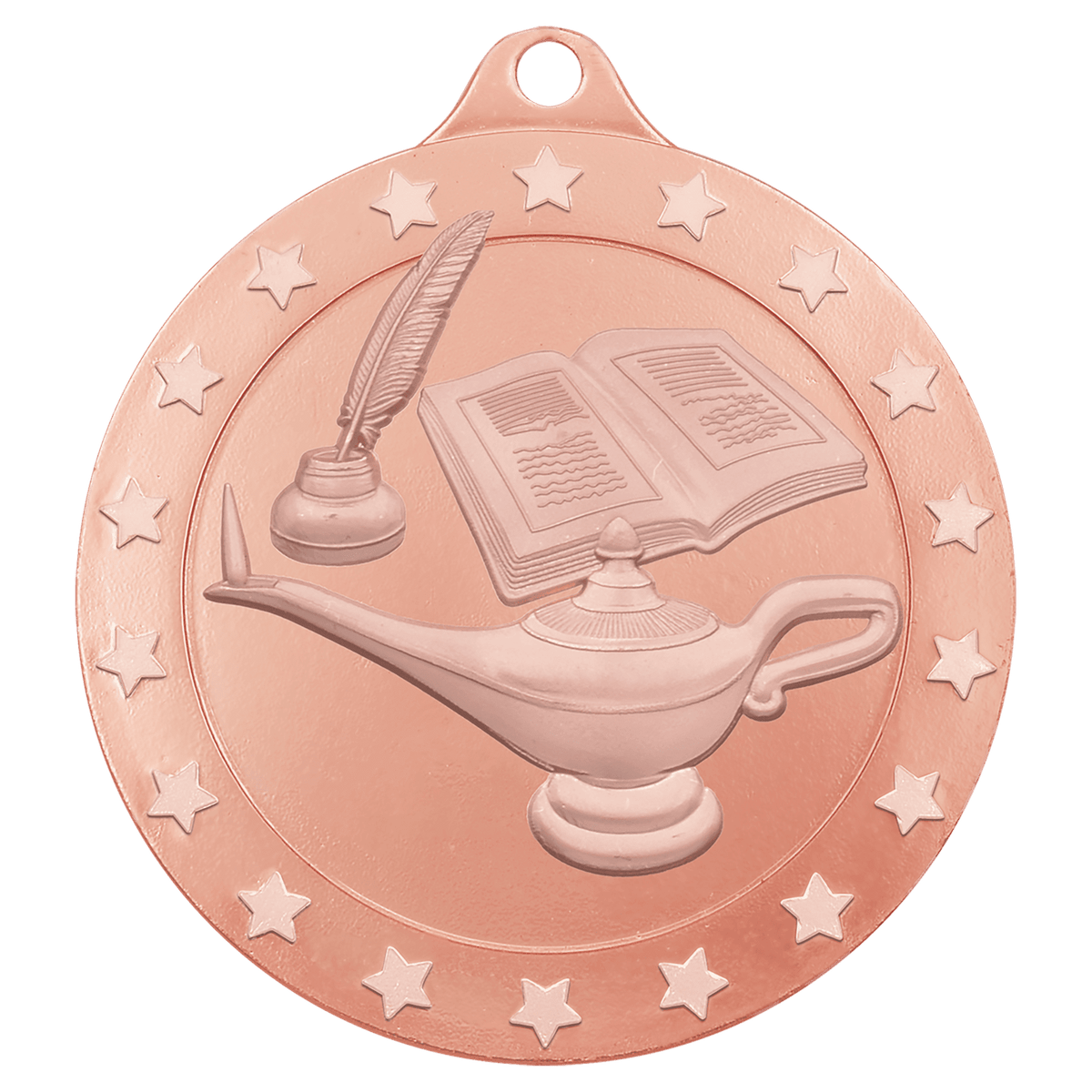 2 3/4" Radiance Lamp of Knowledge Medal - Bronze