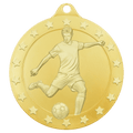 2 3/4" Radiance Male Soccer Medal - Gold