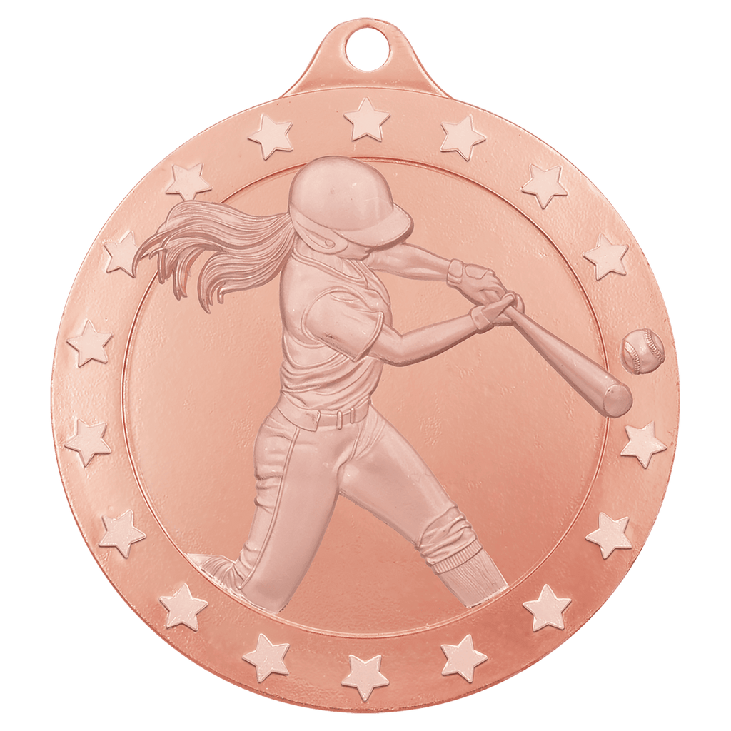 2 3/4" Radiance Softball Medal - Bronze
