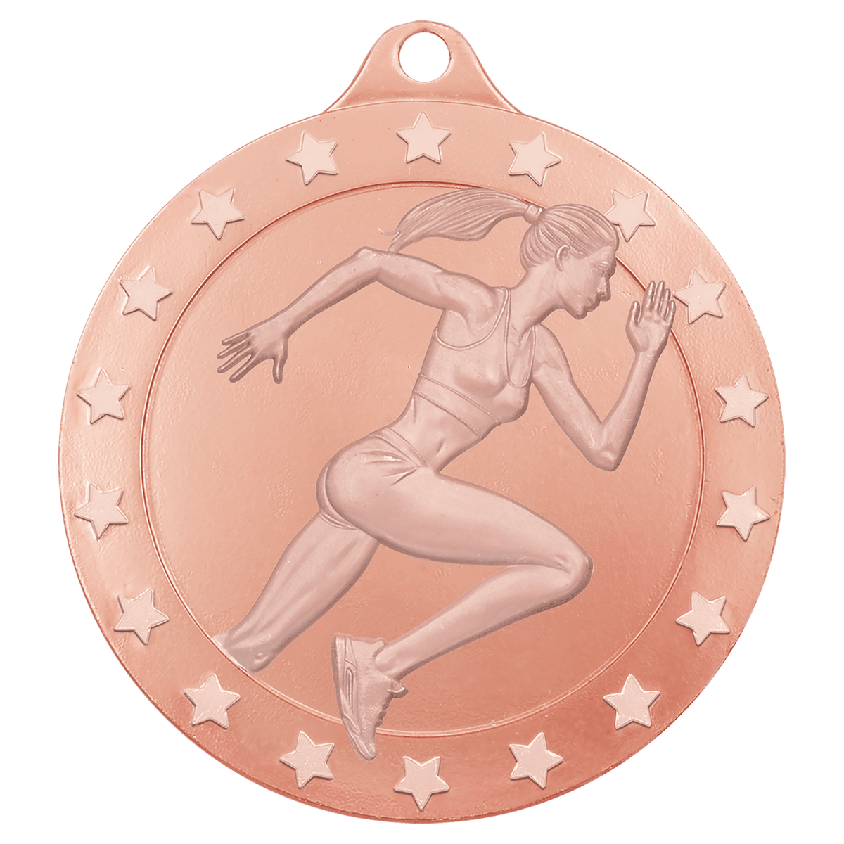 2 3/4" Radiance Female Track Medal - Bronze