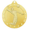 Gold 2 3/4" Radiance Male Volleyball Medal