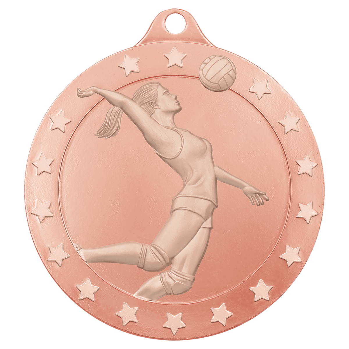 2 3/4" Radiance Female Volleyball Medal - Bronze