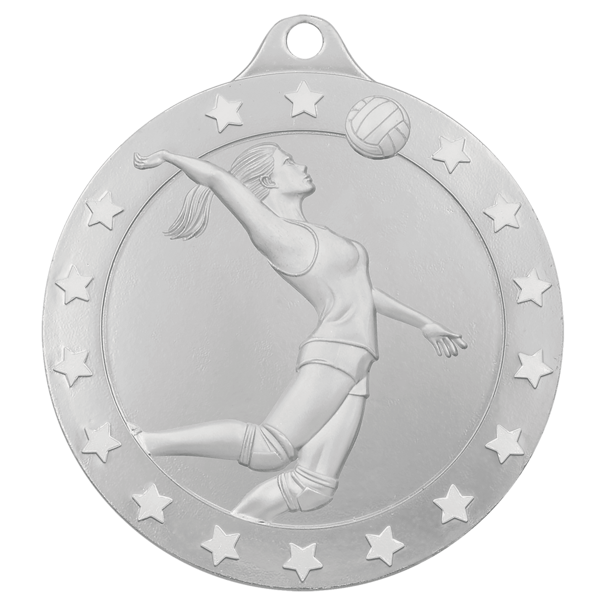 2 3/4" Radiance Female Volleyball Medal - Silver