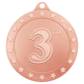 Bronze 2 3/4" Radiance 3rd Place Medal