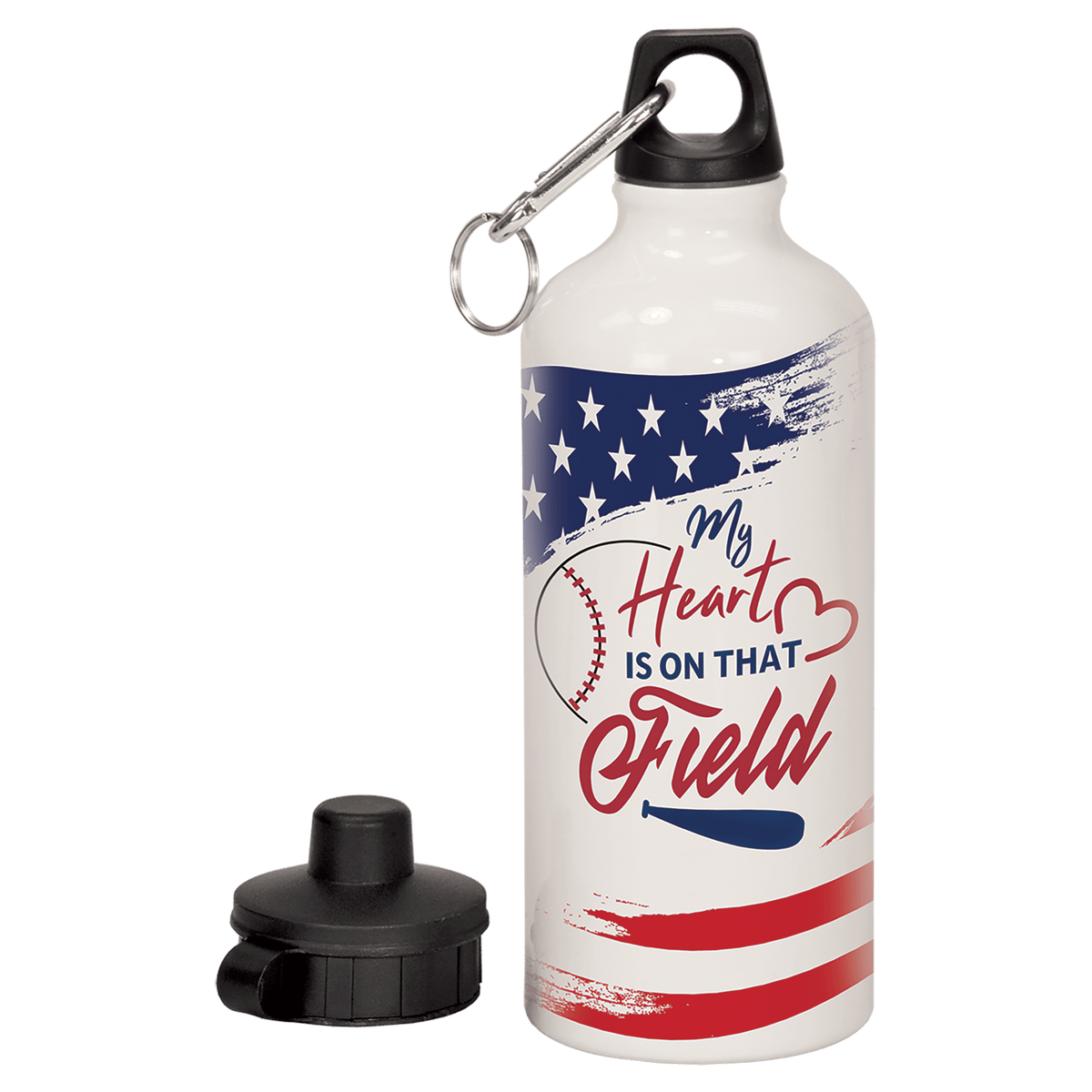 White 20 oz. Sublimatable Aluminum Water Bottle