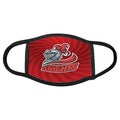 6 1/2" x 5 1/2" Large Sublimatable Face Mask with Black Trim & Ear Loops