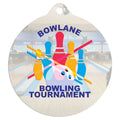 2" White Sublimatable Medal