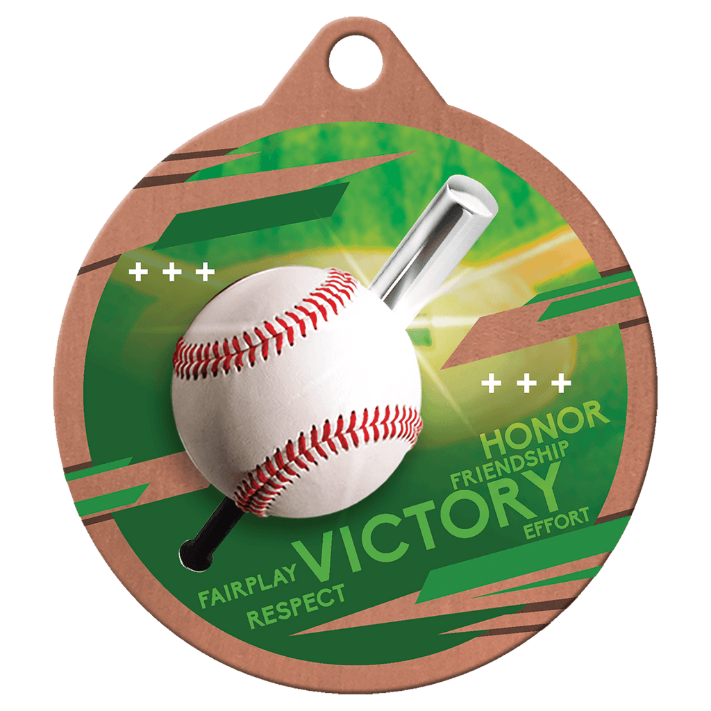 2" Inspire Baseball Medal - Bronze