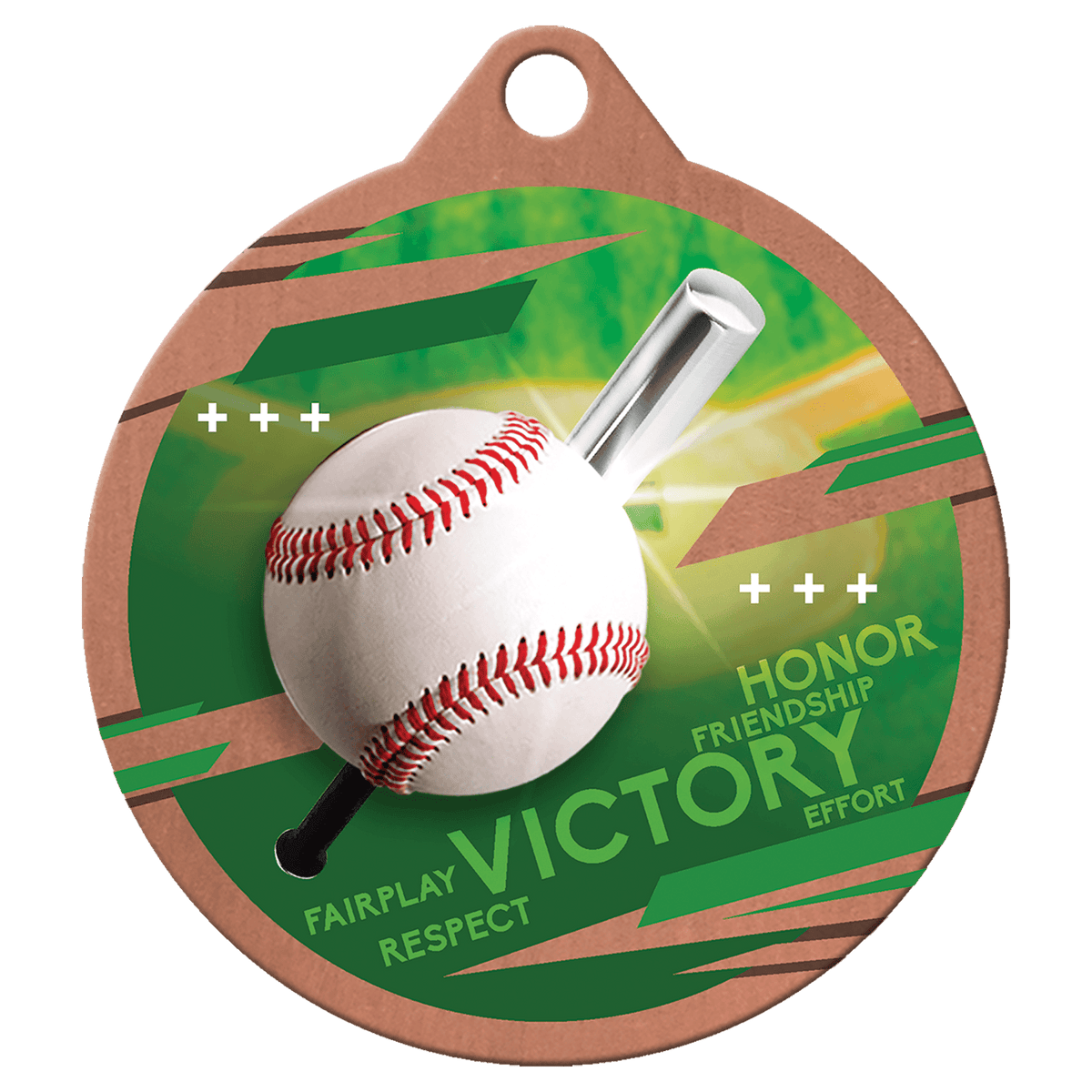 2" Inspire Baseball Medal - Bronze