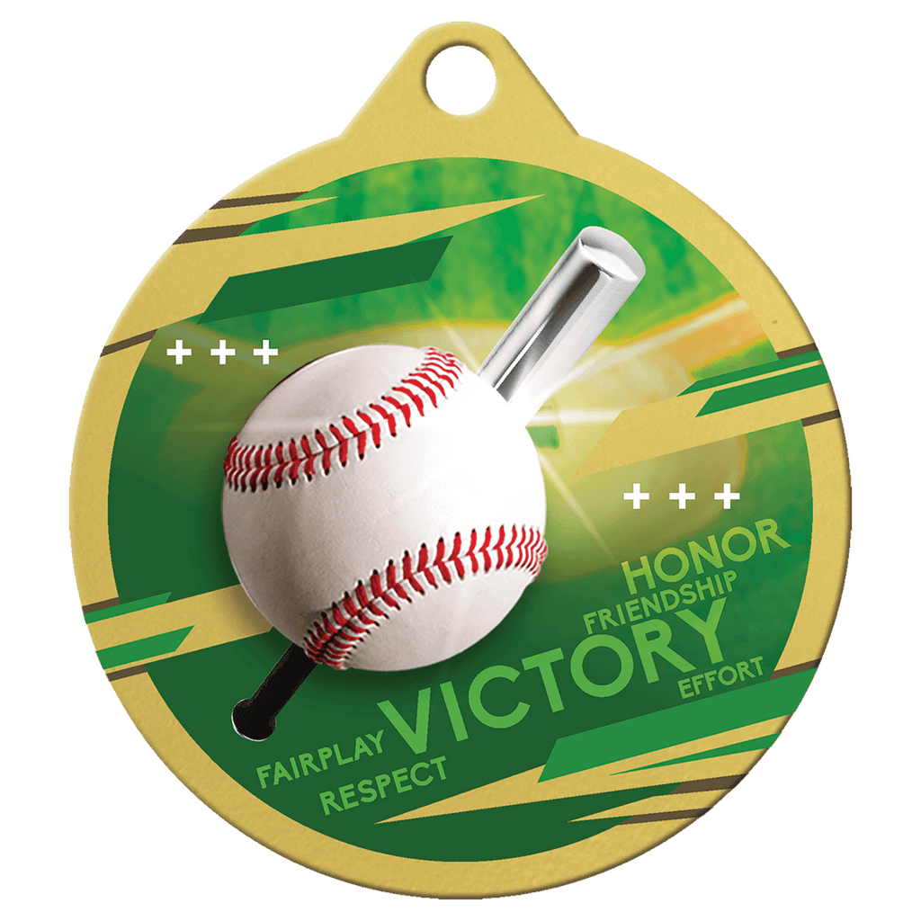 2" Inspire Baseball Medal - Gold