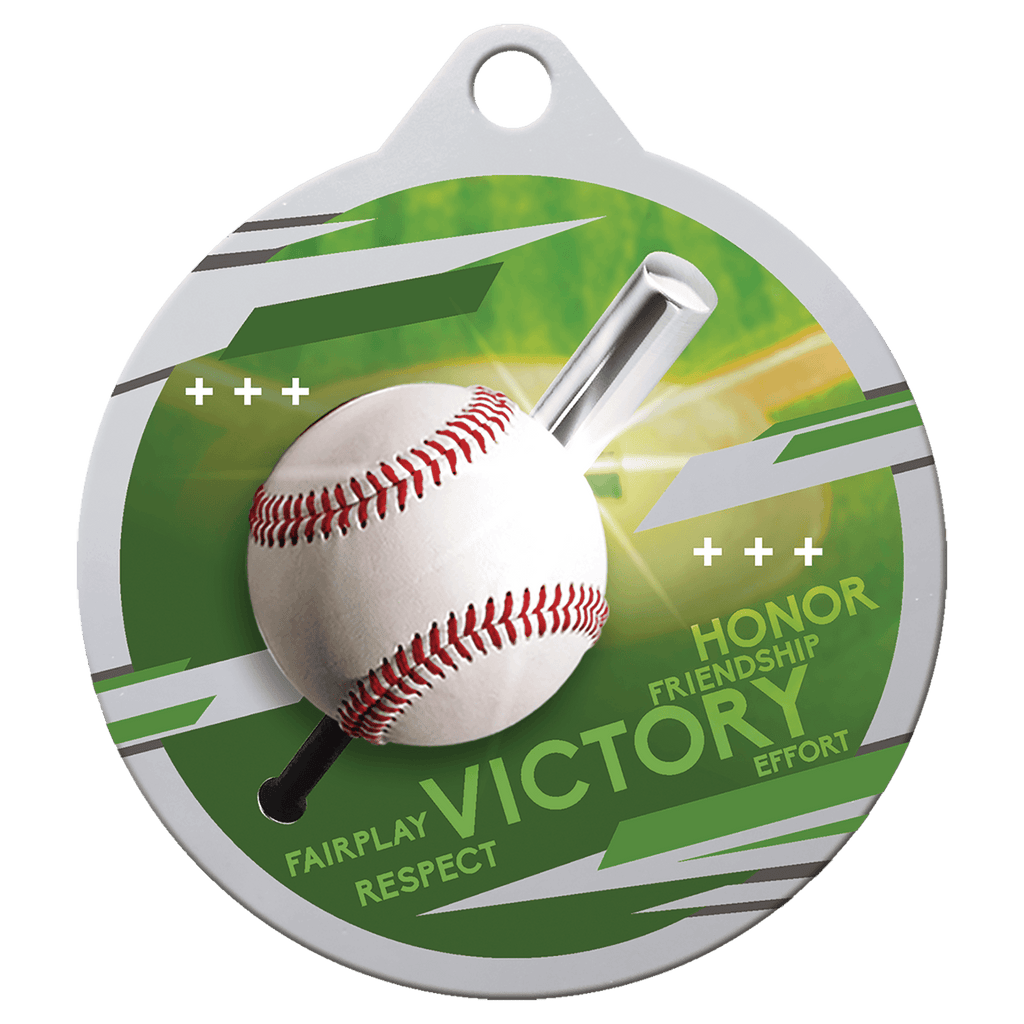 2" Inspire Baseball Medal - Silver
