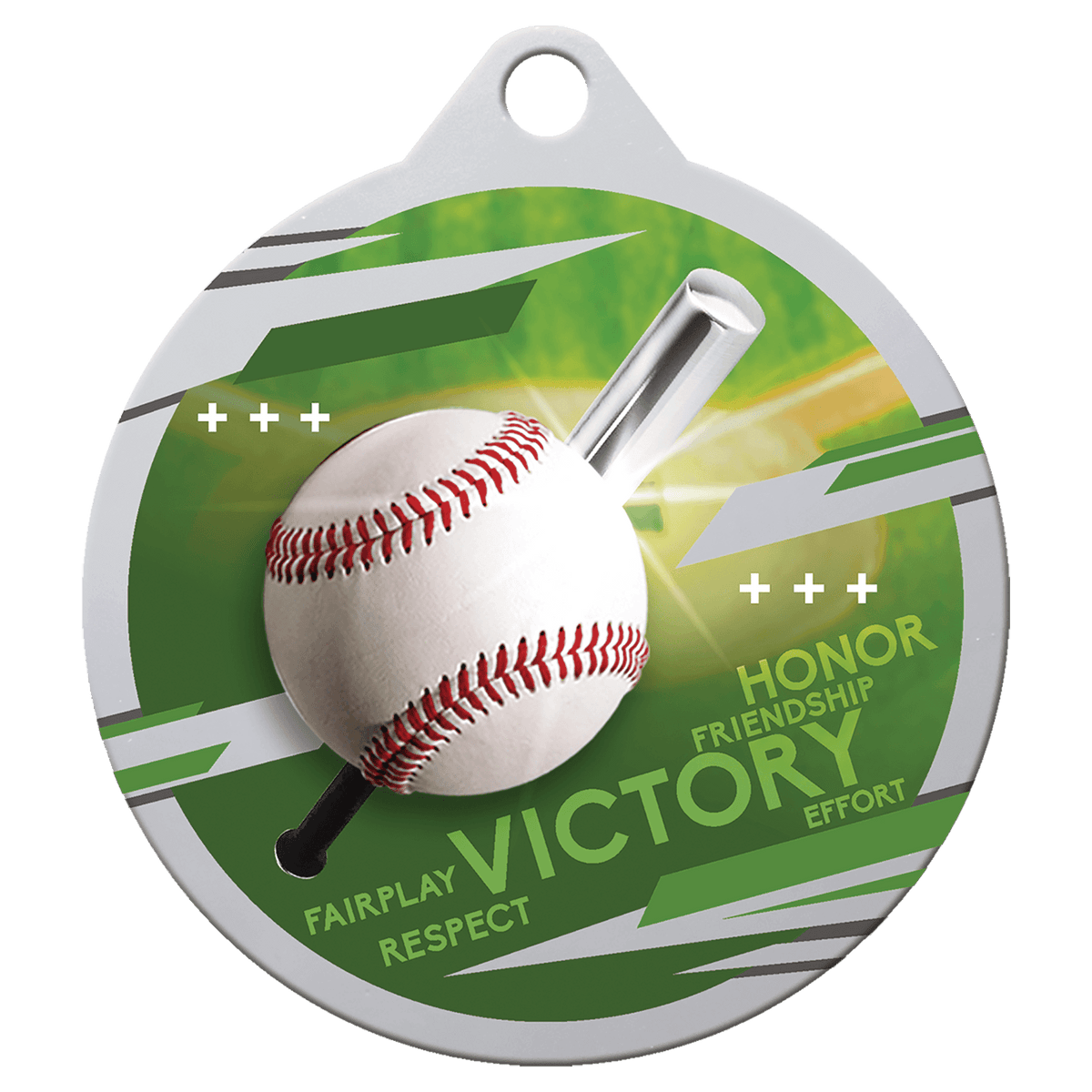 2" Inspire Baseball Medal - Silver
