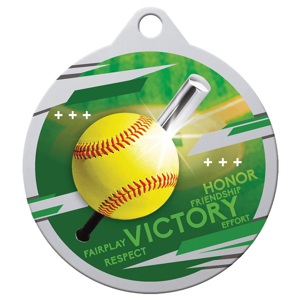 2" Inspire Softball Medal - Silver