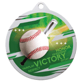 2 3/4" Inspire Baseball Medal - Silver