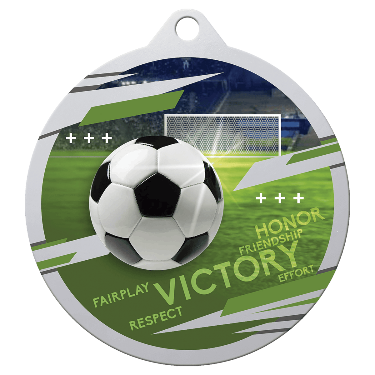2 3/4" Inspire Soccer Medal - Silver