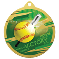 2 3/4" Inspire Softball Medal - Gold