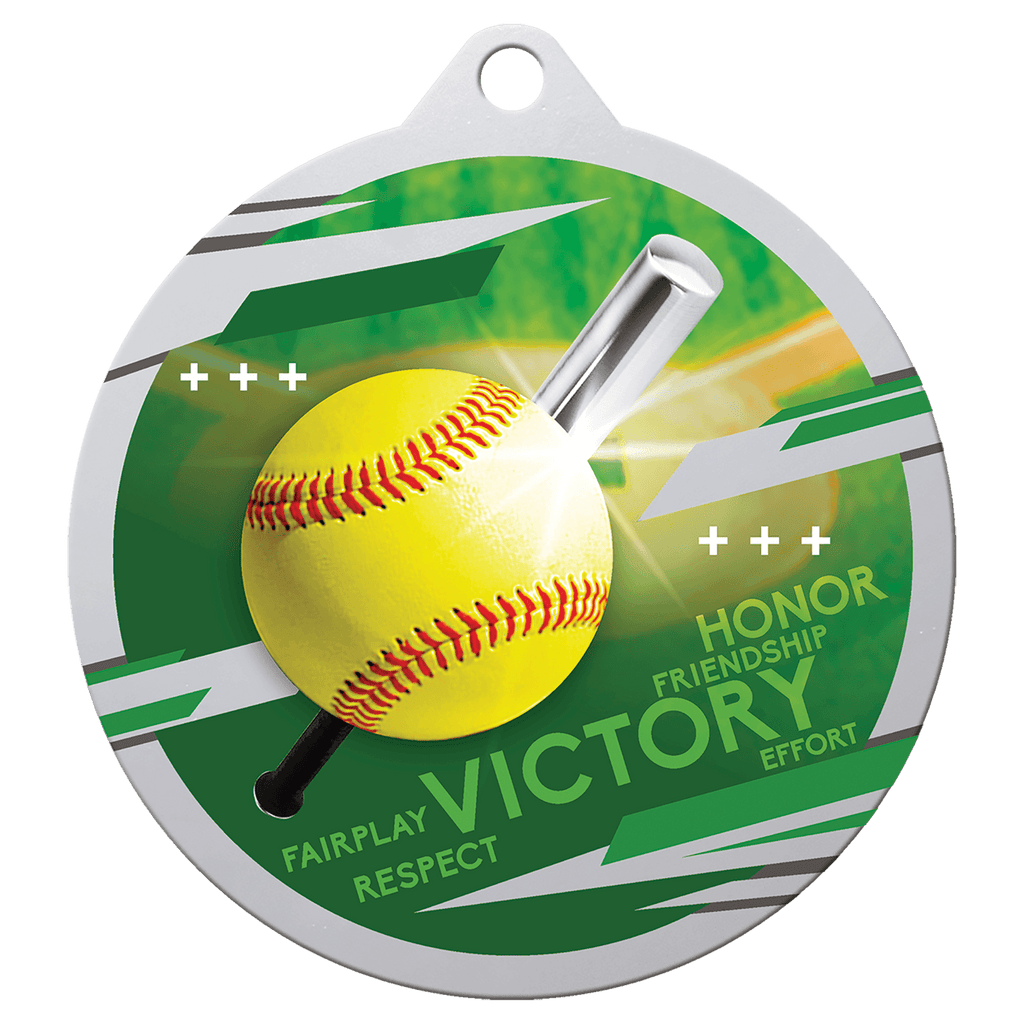 2 3/4" Inspire Softball Medal - Silver
