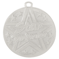 Silver 2" Superstar Star Performer Medal
