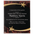 Red 8" x 10" Marble Shooting Star Acrylic Plaque