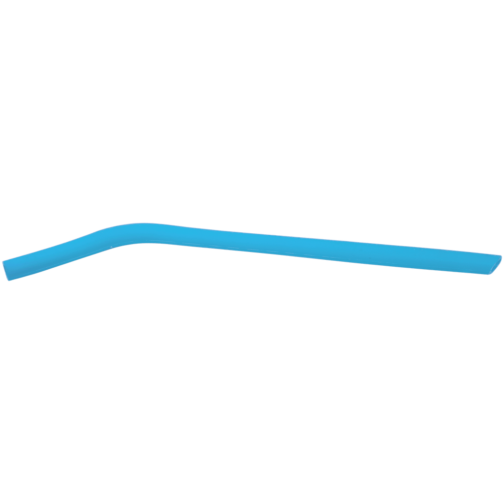 Blue 10" Large Silicone Straw