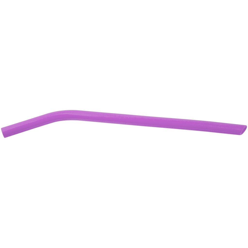 Purple 10" Large Silicone Straw