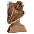 5 1/2" Cheer Triad Resin
