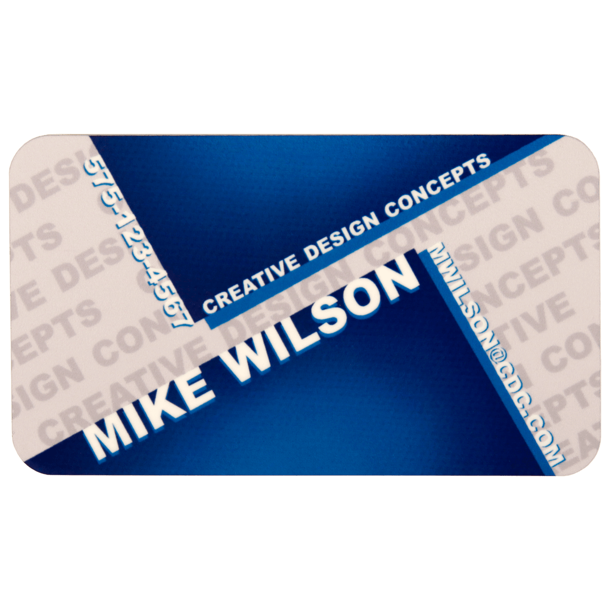 3" x 1.5" Matte White Unisub FRP Sublimatable Name Badge with Radius Corners