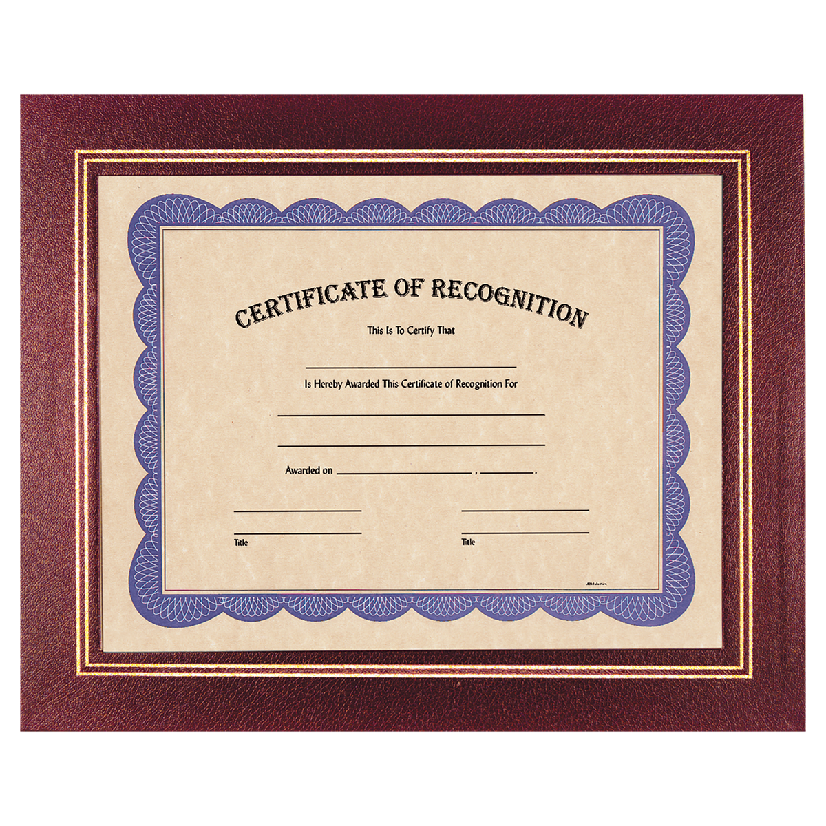 Burgundy 13 1/4" x 10 3/4" Certificate Holder