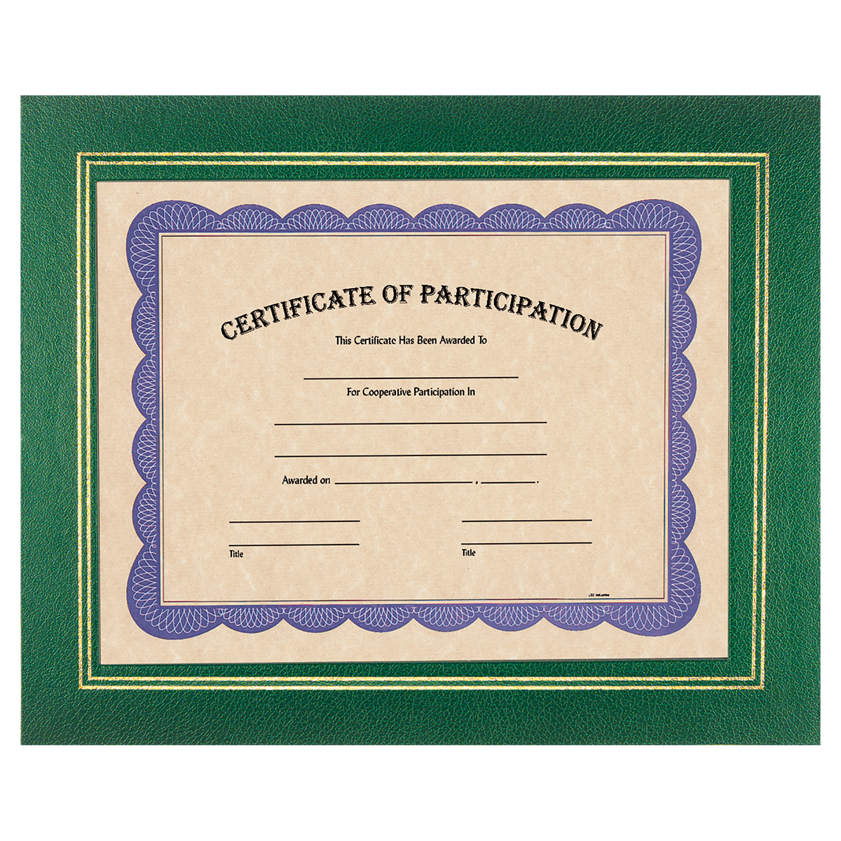 Green 13 1/4" x 10 3/4" Certificate Holder