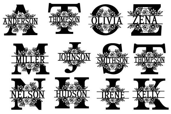 Personalized Laser Cut Alphabet Monogram - Custom Wood Wall Art Decor