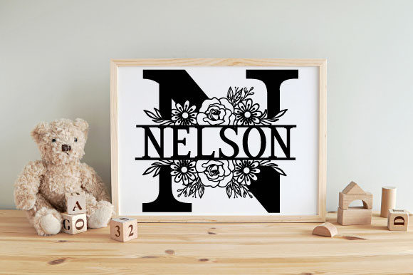 Personalized Laser Cut Alphabet Monogram - Custom Wood Wall Art Decor